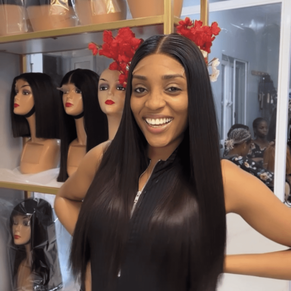 Raw billion straight and 5by5 wide closure