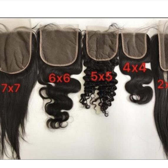 10 inches closure/frontal SWISS LACE(straight, wavy,bouncy) natural colour