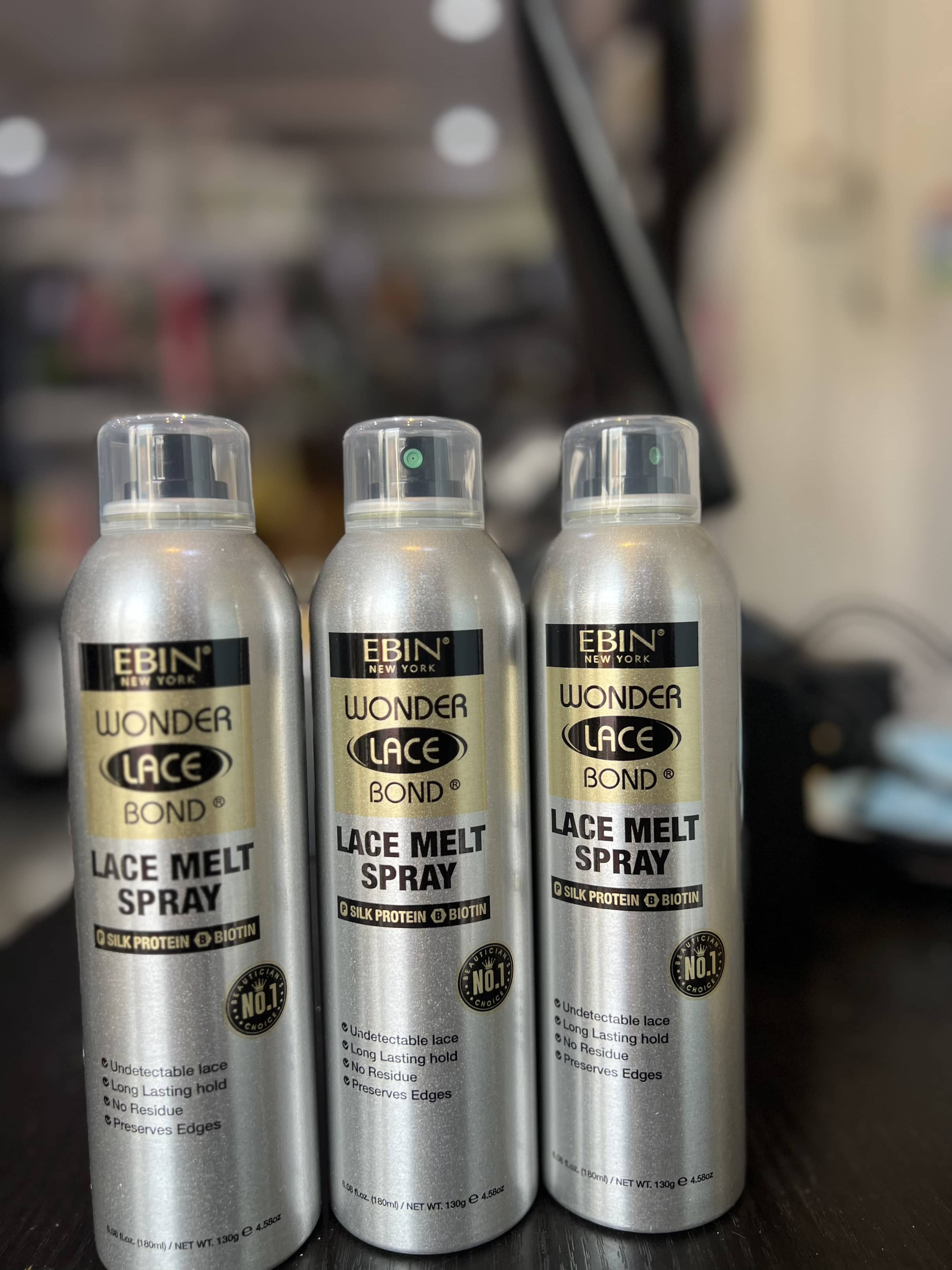 We are one of the first shops to have EBIN Lace Melt Spray in the UK!!