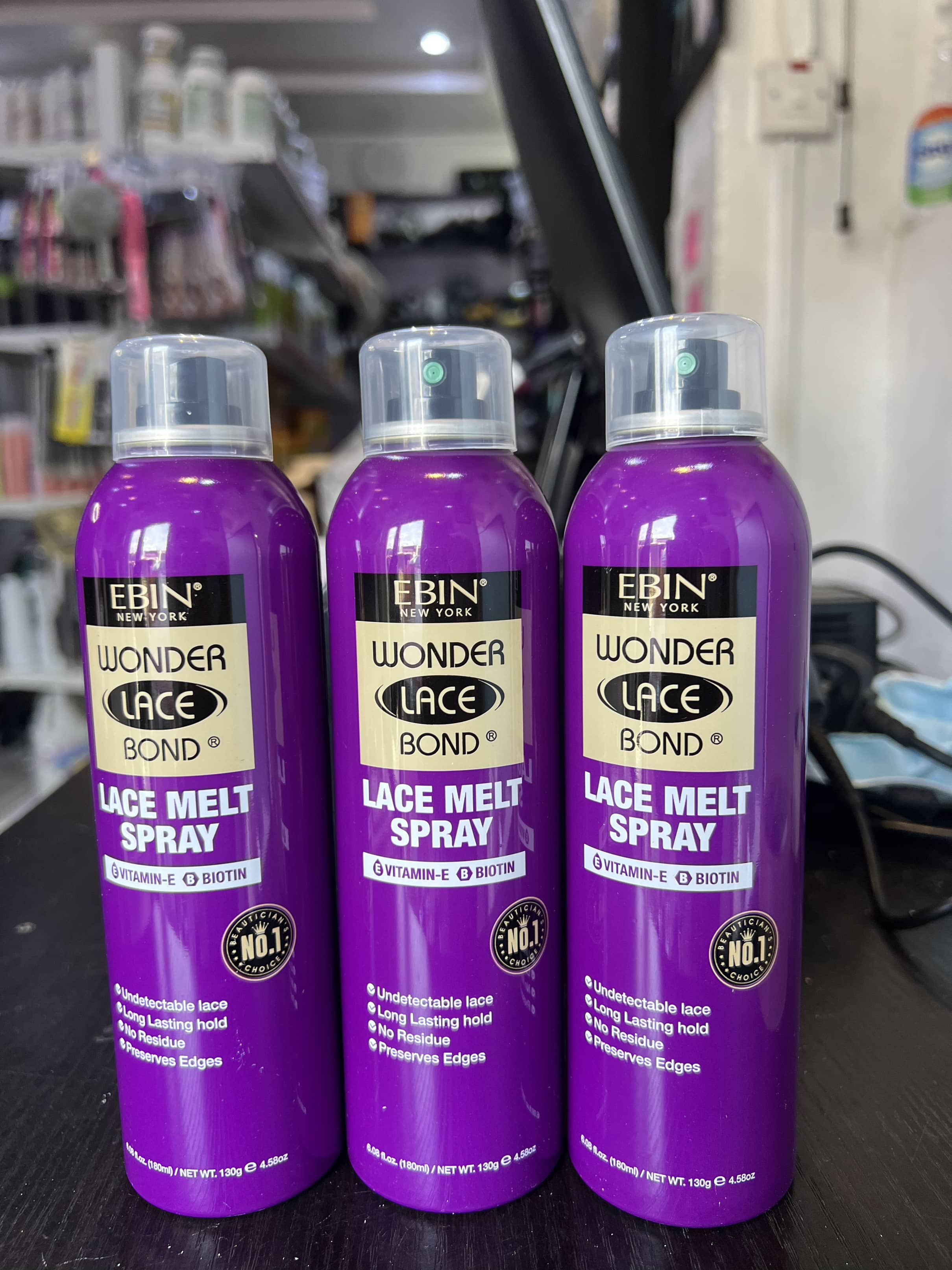 EBIN New York Lace Bond Lace Melt Spray with Keratin -130GM/4.58 OZ